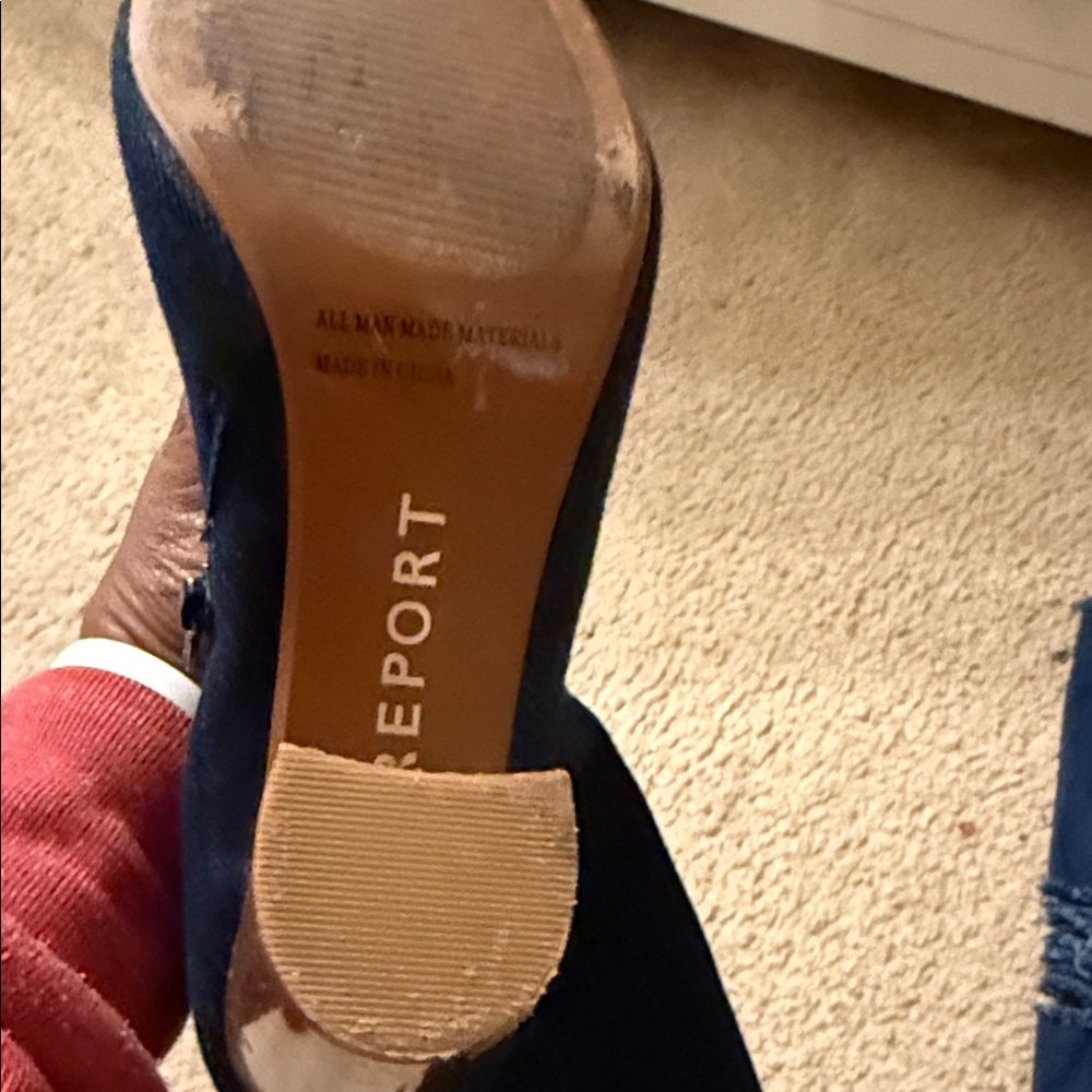 Blue Denim Knee-High Boots - Picture 3 of 5